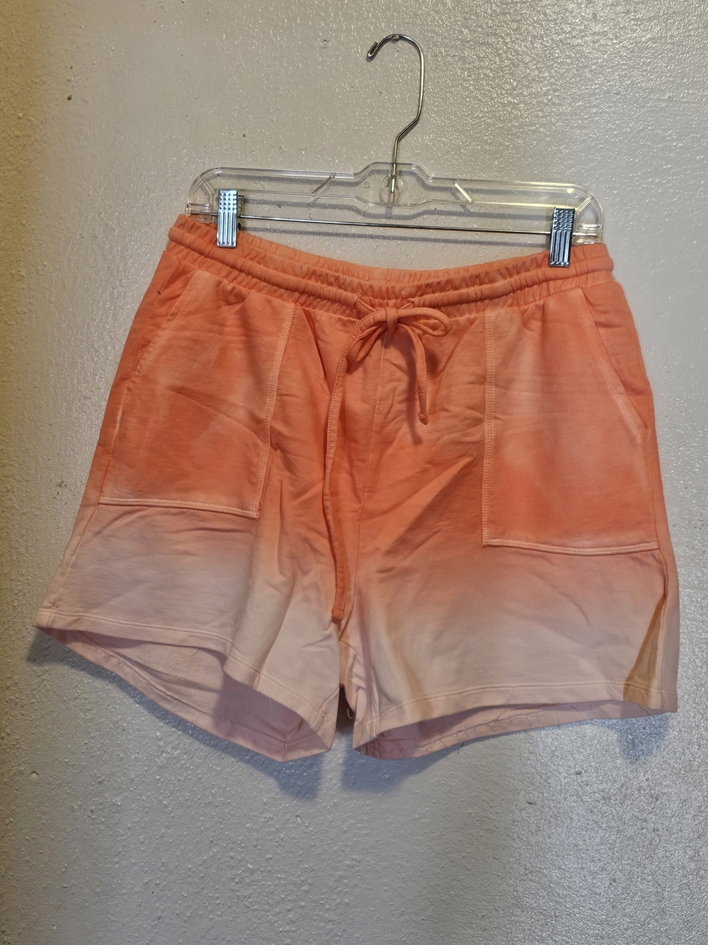 Women's Zenana Coral Ombre Drawstring Athletic Shorts